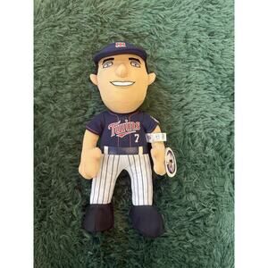 MLB Bleacher Creatures Minnesota Twins Joe Mauer Number 7 Plush Doll Figure NWT